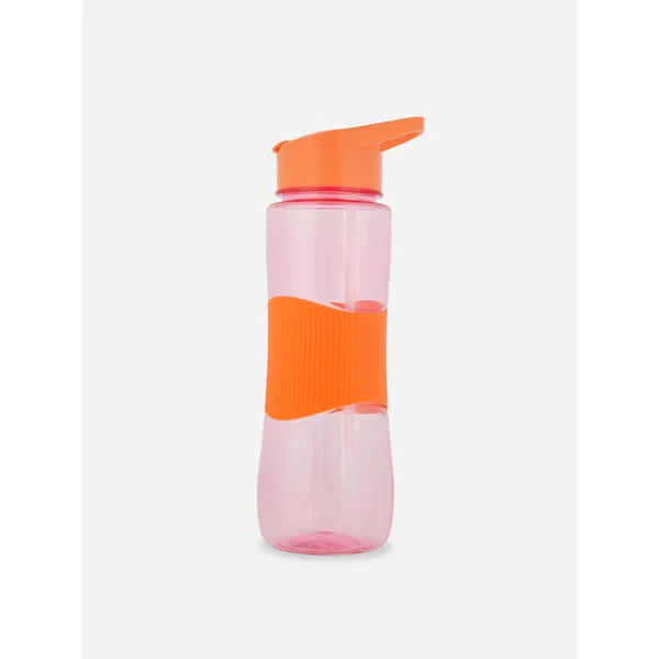 Pop-Up Straw Water Bottle - Orange