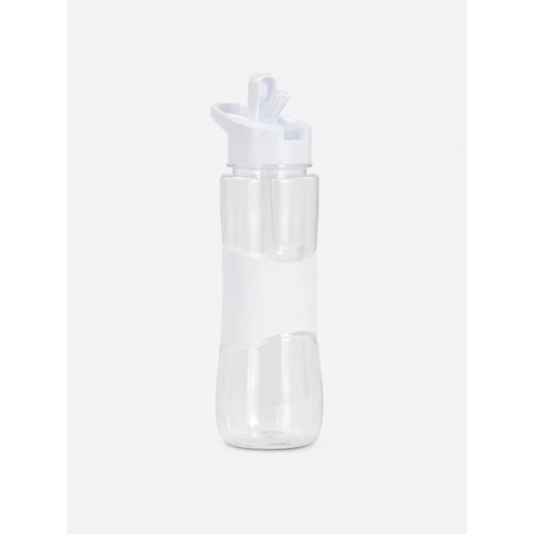 Pop-Up Straw Water Bottle - White