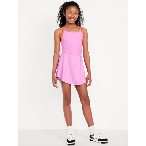 PowerSoft Cami Athletic Dress for Girls - ROCK ROSE