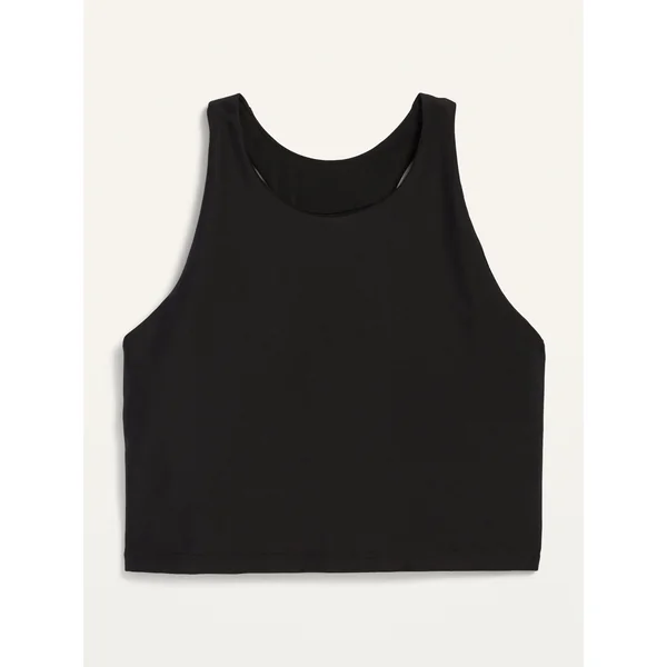 PowerSoft Longline Sports Bra for Girls - Black Jack