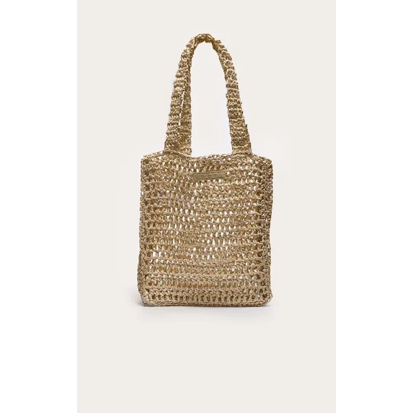 PRETTYLITTLETHING Natural Woven Straw Bag