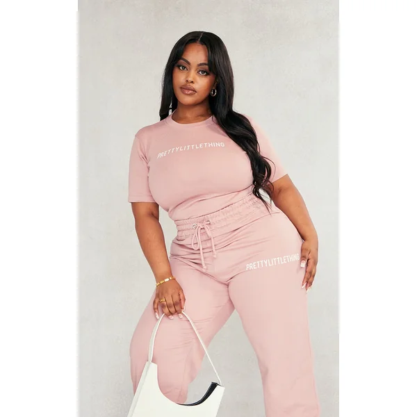 PRETTYLITTLETHING Plus Light Pink Cap Sleeve Bodysuit