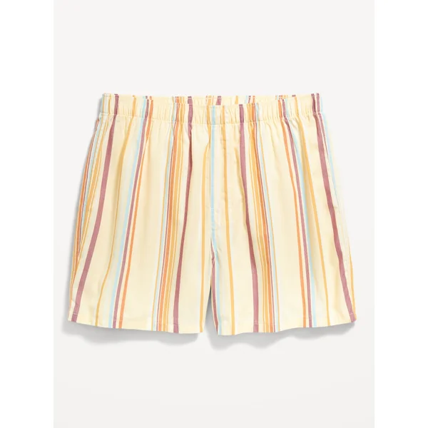 Printed Boxer Shorts - Yellow Stripe