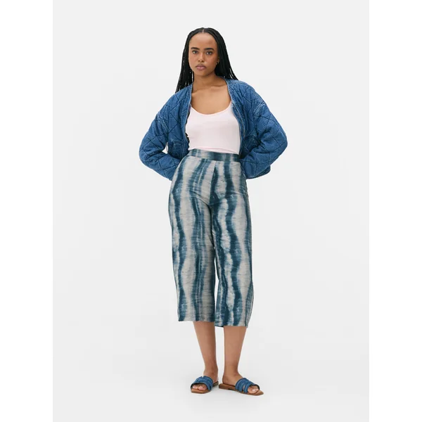 Printed Culottes - Black/White