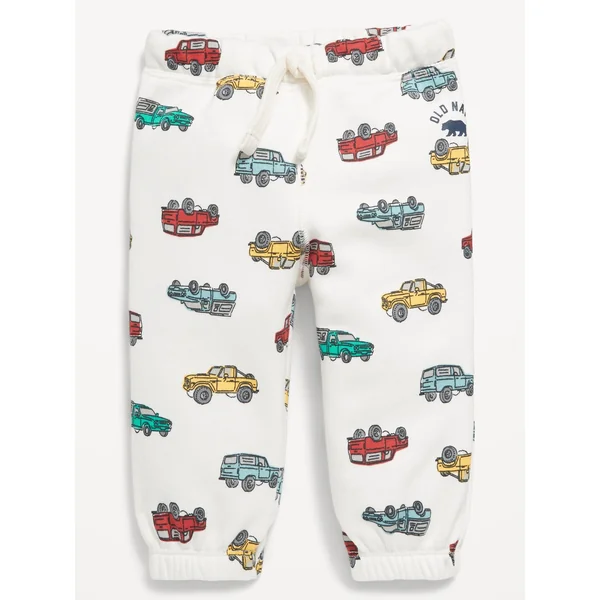Printed Fleece Sweatpants for Baby - Cars