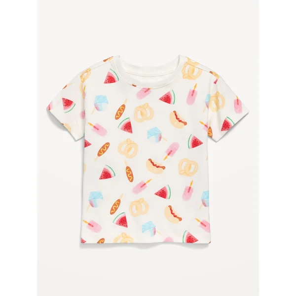 Printed Short-Sleeve T-Shirt for Toddler Girls - Fruit Punch