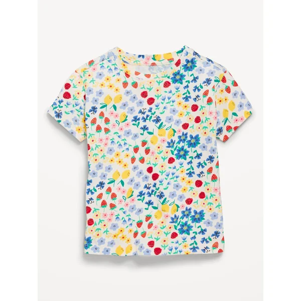 Printed Short-Sleeve T-Shirt for Toddler Girls - Mixed Fruit