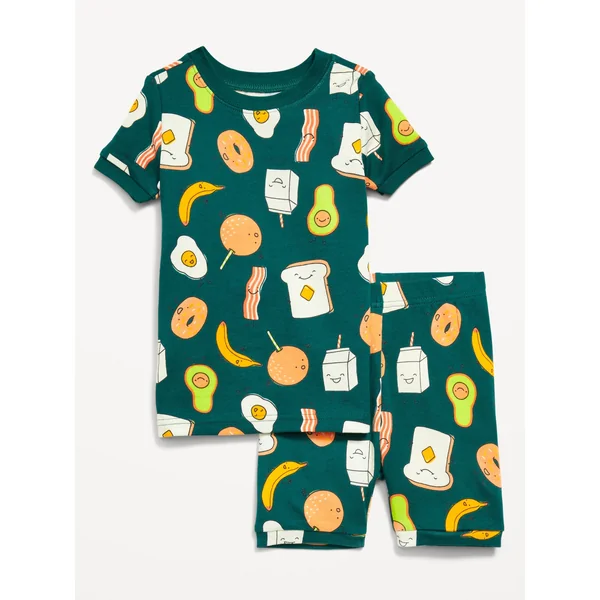 Printed Snug-Fit Pajama Set for Toddler & Baby - Egg Break