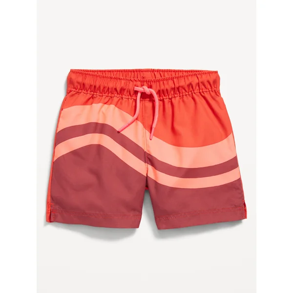 Printed Swim Shorts for Baby - Red Wave