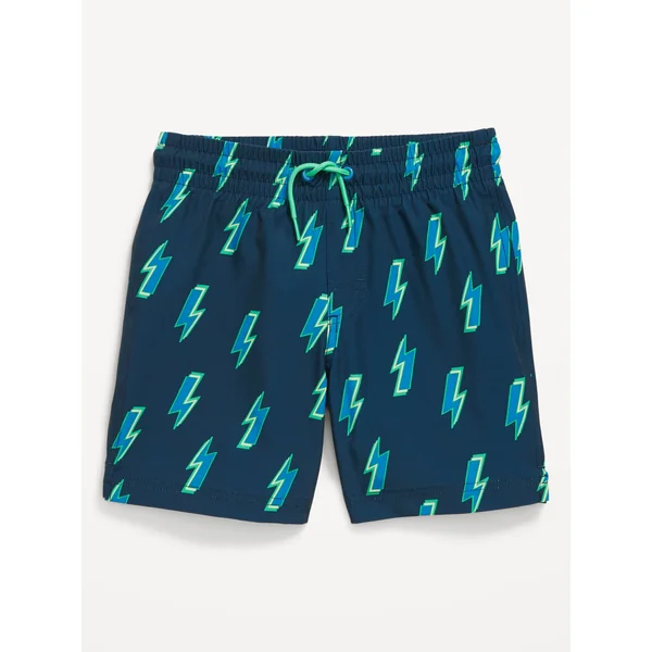 Printed Swim Shorts for Boys - Blue Lightning