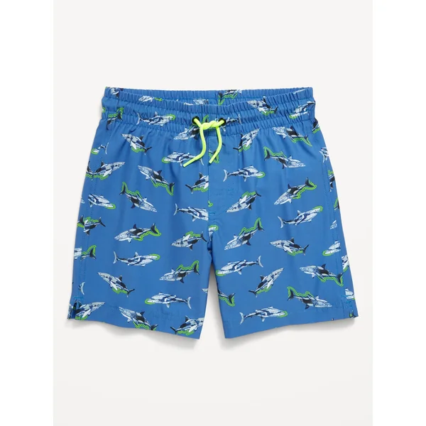 Printed Swim Shorts for Boys - Shark Bite