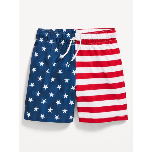 Printed Swim Trunks for Toddler Boys - Americana (Match The Fam)