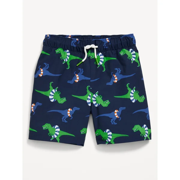 Printed Swim Trunks for Toddler Boys - Dinosaurs (Match The Fam)