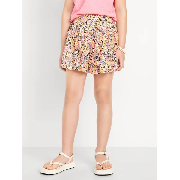 Printed Swing Culotte Shorts for Girls - Multi Ditsy