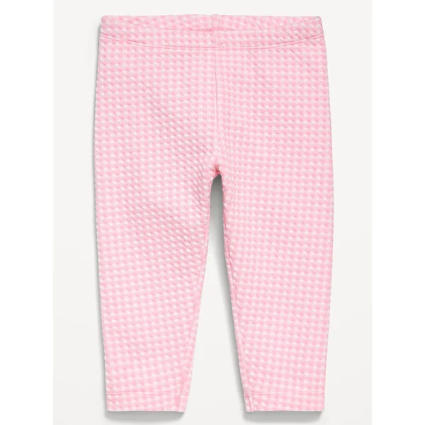 Printed Textured-Knit Capri Leggings for Toddler Girls - Anemone Pink
