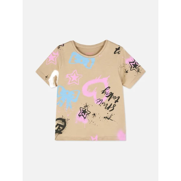 Printed T-Shirt - Stone