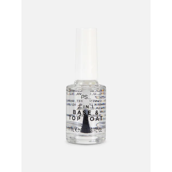PS... 2-in-1 Base and Top Coat Nail Polish - Clear