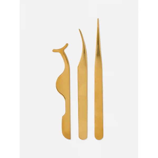 PS... Pro Eyelash Extension Tweezer Set - Gold
