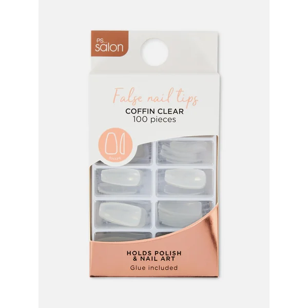 PS Salon Faux Nail Tips - Clear