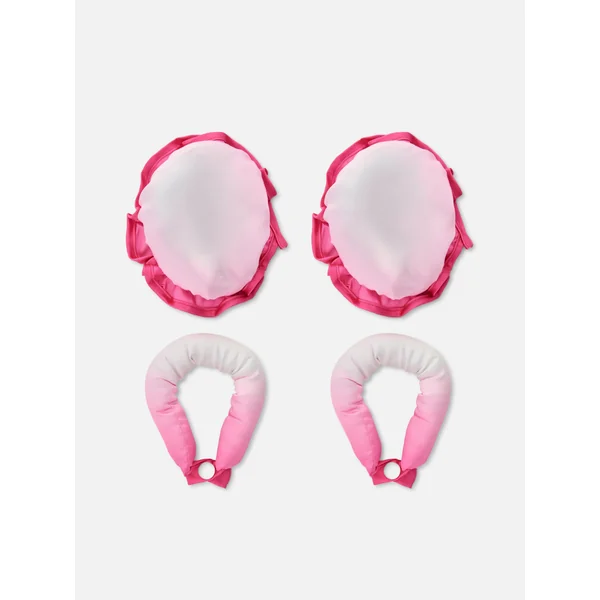 PS... Satin Heatless Bun Hair Curlers - Hot Pink