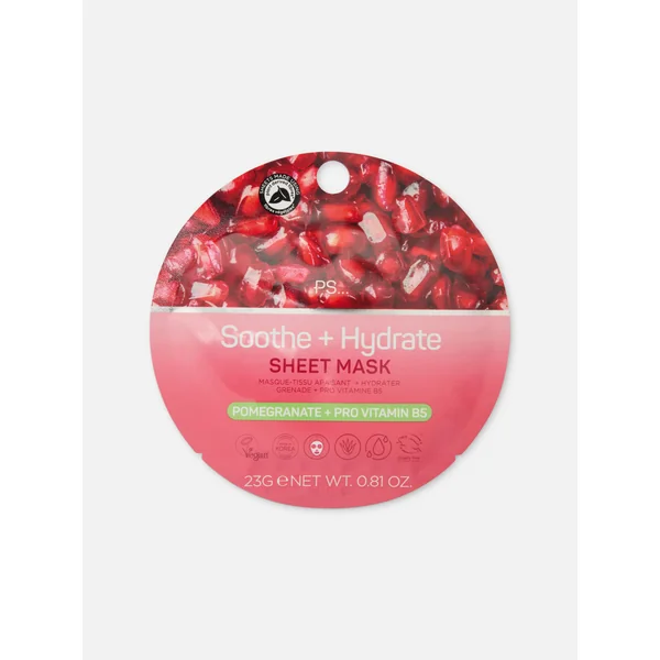 PS... Soothing and Hydrating Pomegranate Sheet Mask - Multi