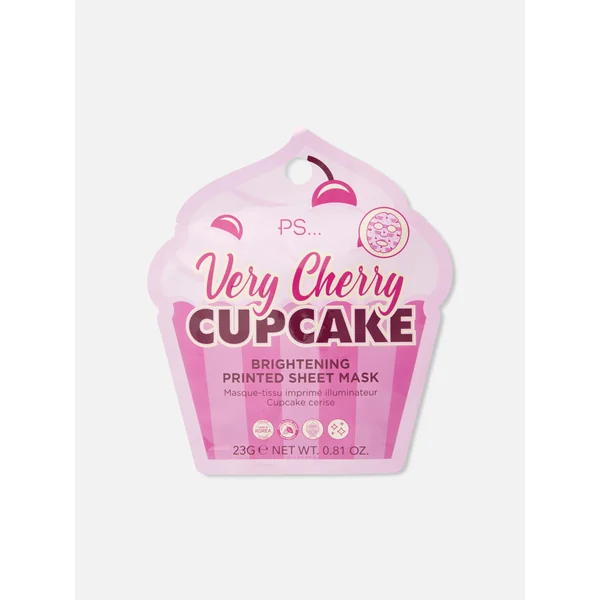PS... Very Cherry Cupcake Sheet Mask - Red