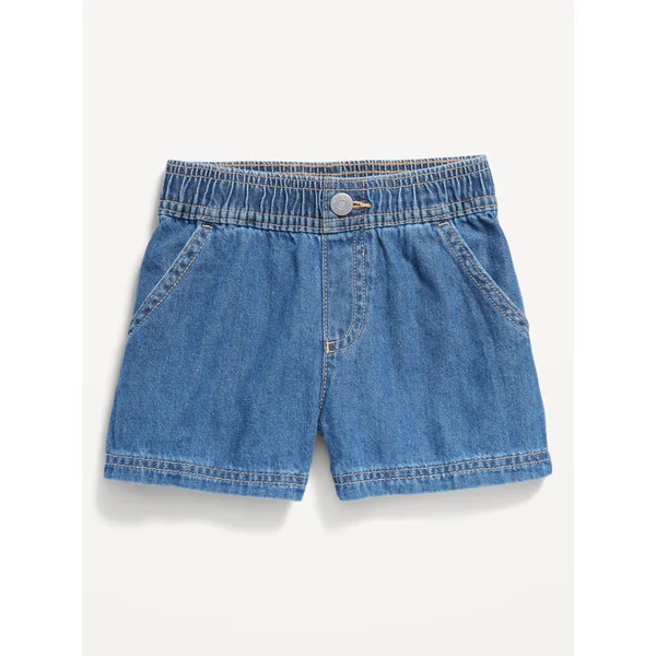 Pull-On Jean Shorts for Toddler Girls - Medium Wash