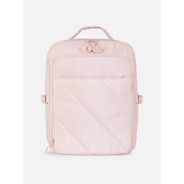 Quilted Backpack - Pink