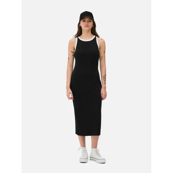 Racerback Midi Dress - Black