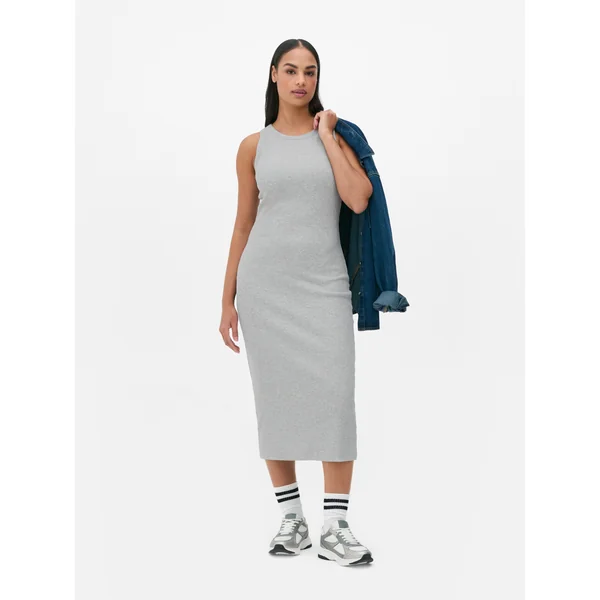 Racerback Midi Dress - Gray