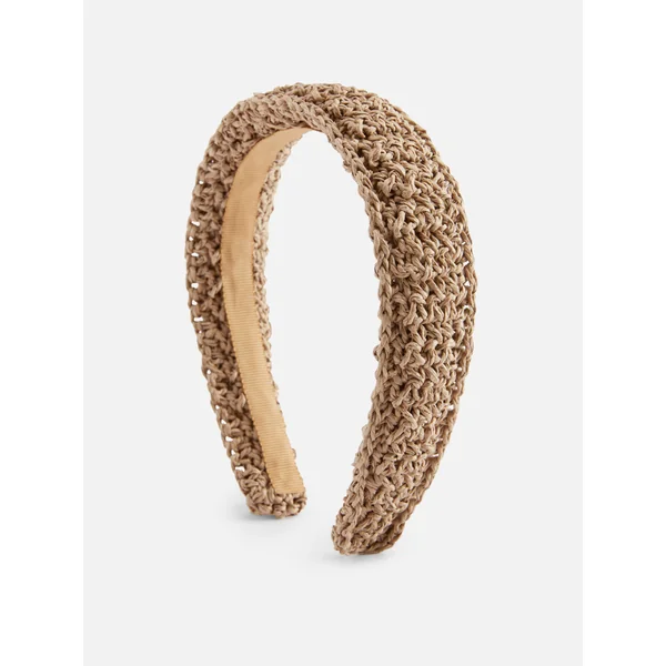 Raffia Headband - Natural