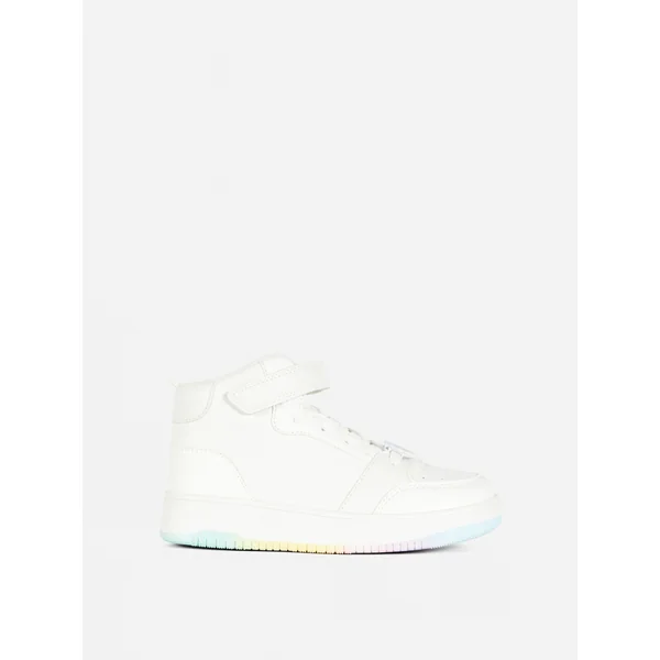 Rainbow Charm High Tops - White