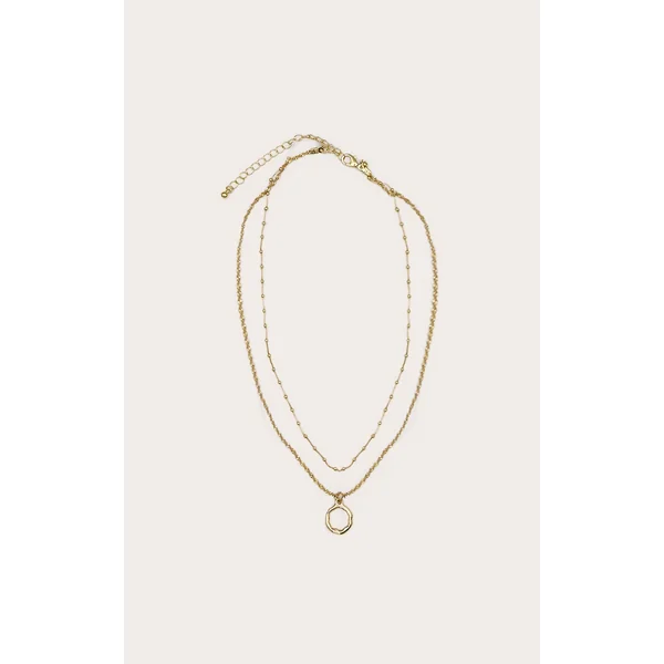 Real Gold Plated Dainty Ball Chain Layered Necklace