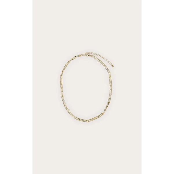Real Gold Plated Long Link Necklace