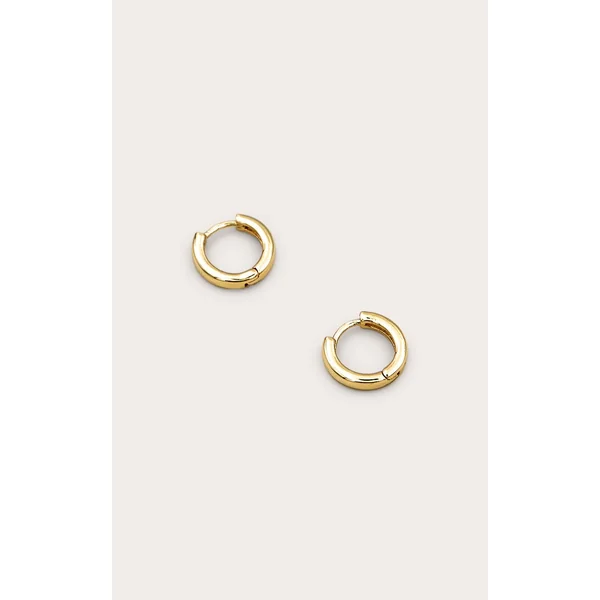 Real Gold Plated Mini Hoop Earrings