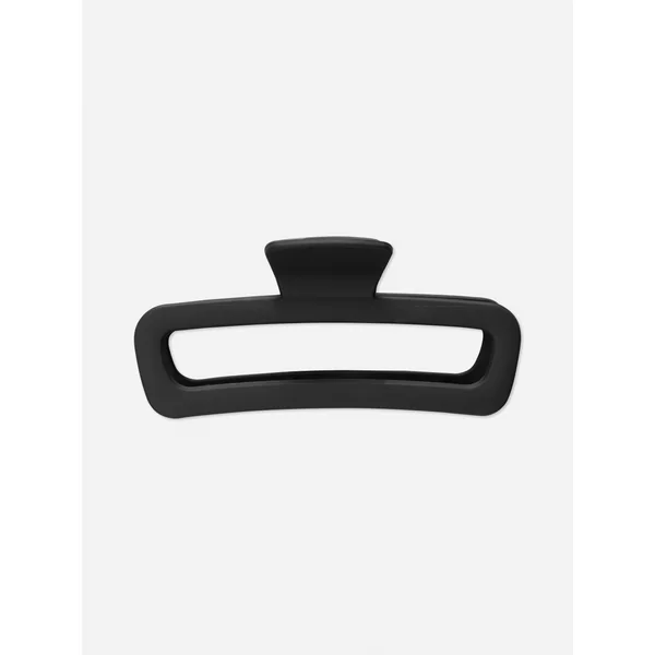 Rectangular Hair Clip - Black