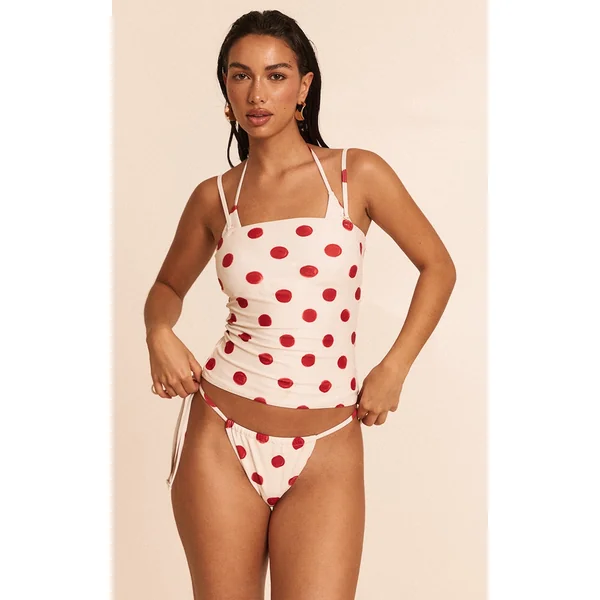 Red Polka Dot Tankini