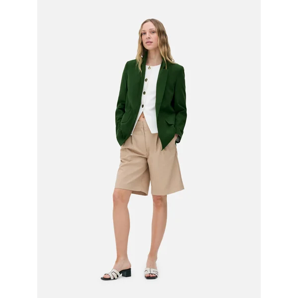 Relaxed Fit Blazer - Green