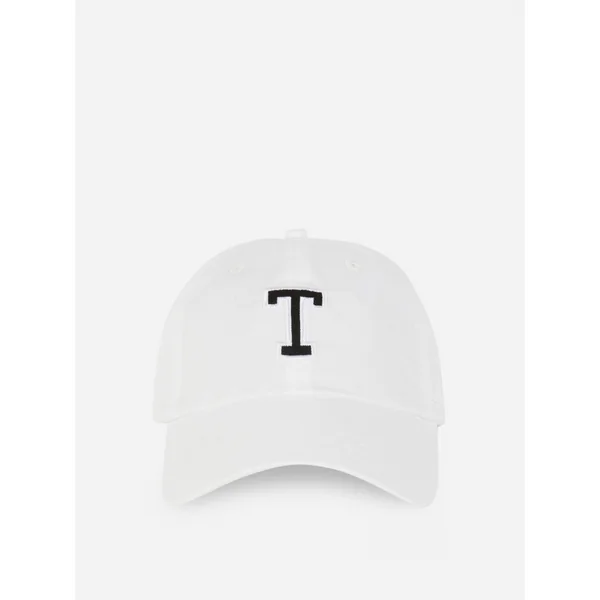 Relaxed Initial Cap - White