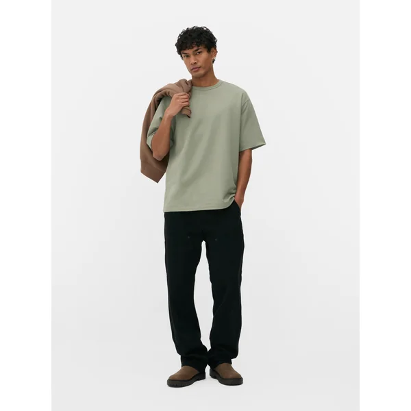 Relaxed Seersucker T-Shirt - Light Green