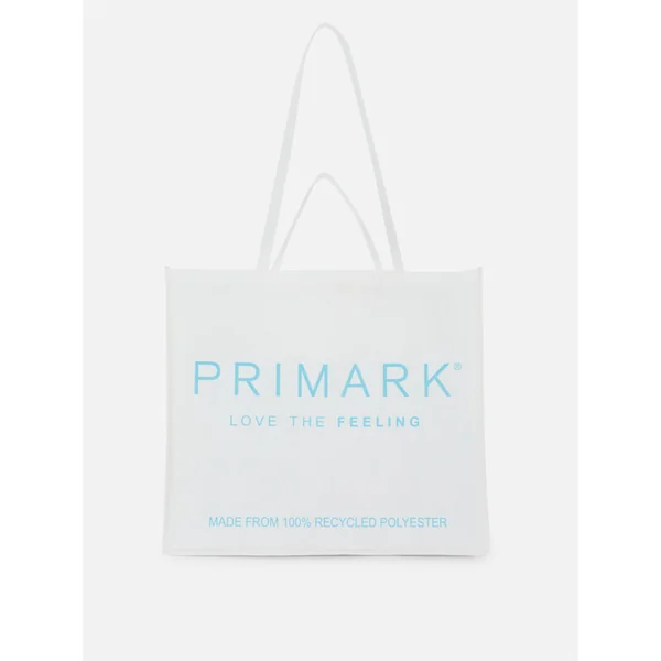 Reusable Shopper Tote Bag - White