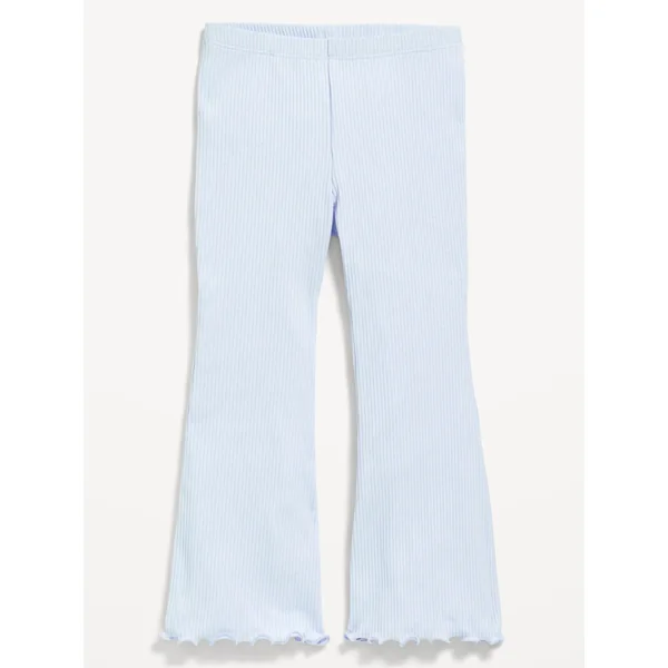 Ribbed Flare-Leg Leggings for Toddler Girls - Contrail