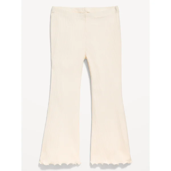 Ribbed Flare-Leg Leggings for Toddler Girls - Creme De La Creme