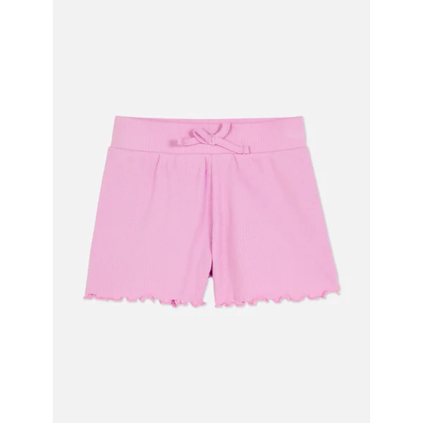 Ribbed Summer Shorts - Pink