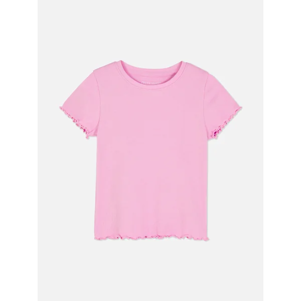 Ribbed T-Shirt - Pink