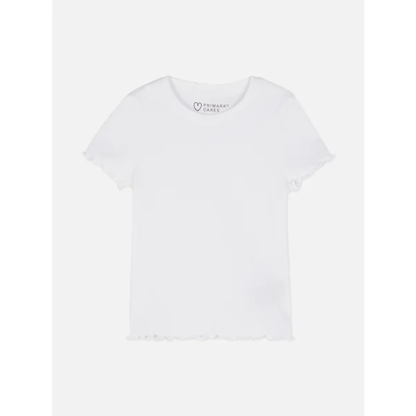 Ribbed T-Shirt - White