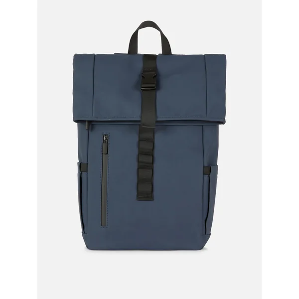 Roll Top Backpack - Navy