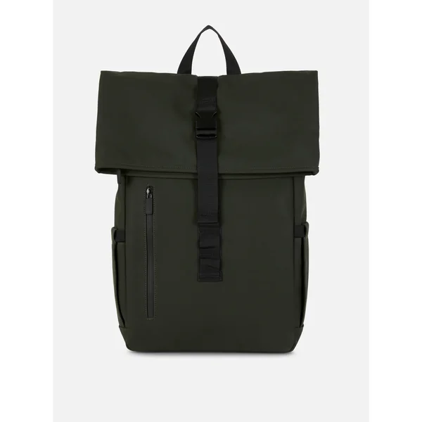 Roll Top Backpack - Olive