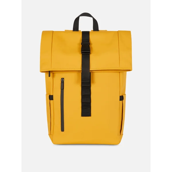 Roll Top Backpack - Yellow