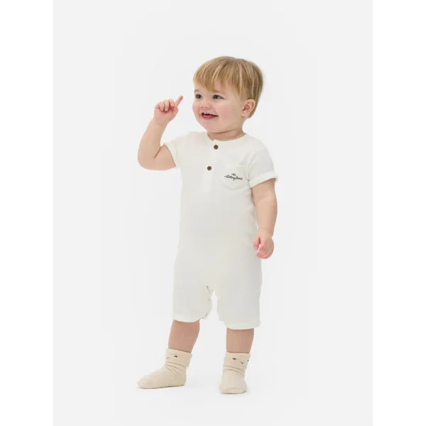 Rolling Stones Romper - White